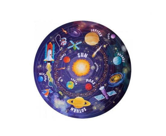 Παζλ Δαπέδου 48τμχ Στρογγυλό Το Ηλιακό Σύστημα APLI | Πάζλ στο MarkCenter