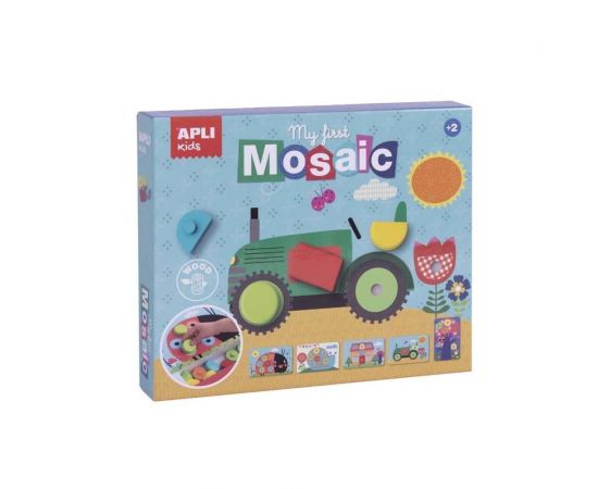 Το Πρώτο μου Ξύλινο Μωσαϊκό APLI | Παιχνίδια για Αγόρια στο MarkCenter