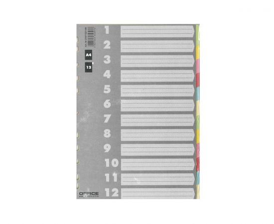 Διαχωριστικά A4 12 Θεμάτων Χρωματιστά P.P. Office Products OEM | Είδη Αρχειοθέτησης στο MarkCenter