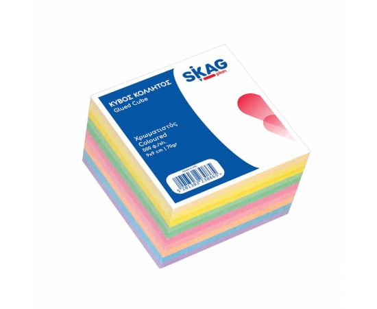 Χαρτάκια Κύβος 9x9 Χρωματιστά Ακόλλητα Skag Μύκονος Skag | Προμήθεια Γραφείου στο MarkCenter