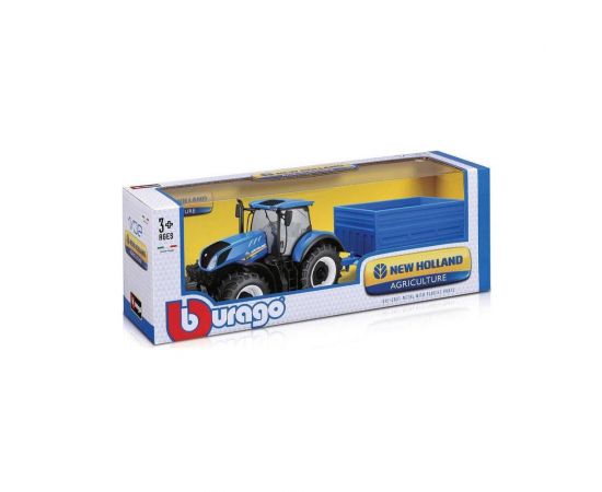 Bburago Τρακτέρ με Τρέιλερ New Holland 1:32 Star Toys | Παιχνίδια για Αγόρια στο MarkCenter