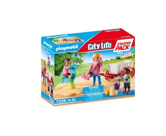 Playmobil City Life Starter Pack Νηπιαγωγός με παιδάκια και καροτσάκι 71258 Playmobil | Playmobil στο MarkCenter