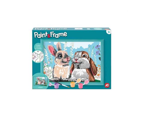 Paint & Frame Ζωγραφίζω Με Αριθμούς Cute Bunnies | 1038-41011 AS Company | Παιχνίδια για Κορίτσια στο MarkCenter