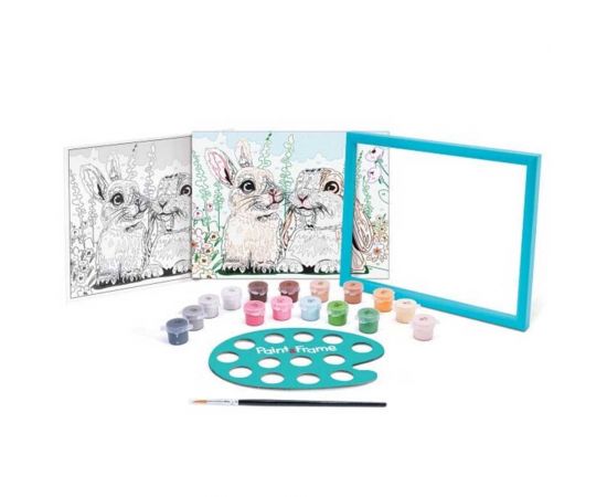 Paint & Frame Ζωγραφίζω Με Αριθμούς Cute Bunnies | 1038-41011 AS Company | Παιχνίδια για Κορίτσια στο MarkCenter