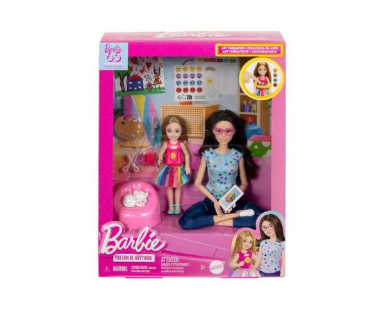 Barbie & Chelsea Κούκλα Δασκάλα Καλλιτεχνικής Θεραπείας με Μαθήτρια  | HRG48 Mattel | Παιχνίδια για Κορίτσια στο MarkCenter