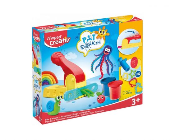 Maped Creative Πλαστοζυμαράκια με 4 δοχεία και 12 αξεσουάρ Maped | Παιχνίδια Unisex στο MarkCenter