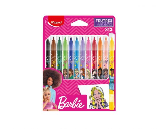 Μαρκαδόροι Ζωγραφικής Maped Barbie 12τμχ Maped | Είδη Ζωγραφικής στο MarkCenter