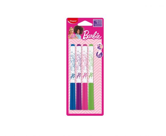 Maped Μαρκαδόρος Ασπροπίνακα Barbie Λεπτός 4τμχ Maped | Είδη Ζωγραφικής στο MarkCenter