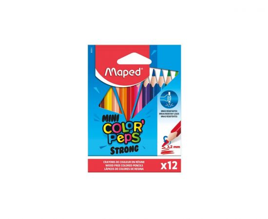 Maped Ξυλομπογιές Strong Mini 12τμχ Maped | Είδη Ζωγραφικής στο MarkCenter