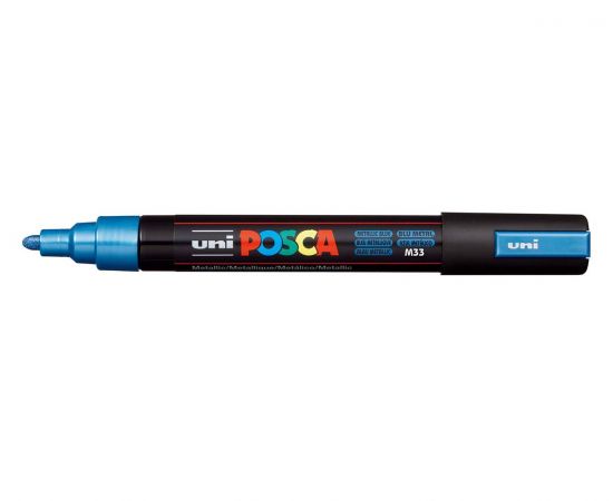 Μαρκαδόρος UNI Posca PC-5M Μεταλλικό Μπλε Uni-ball | Γραφική Ύλη στο MarkCenter