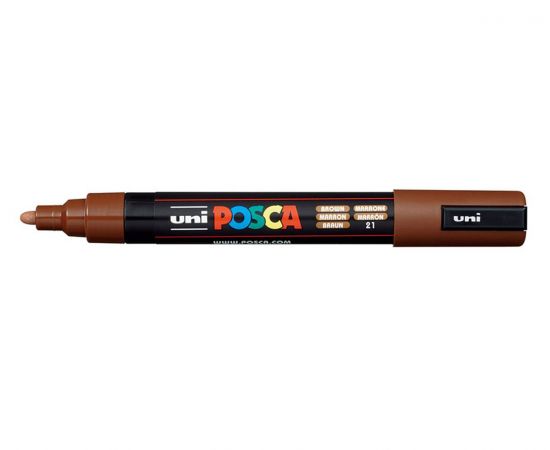 Μαρκαδόρος UNI Posca PC-5M Καφέ Uni-ball | Γραφική Ύλη στο MarkCenter