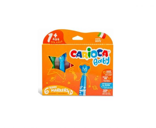 Μαρκαδόροι Carioca Baby 1+ 6τμχ Carioca | Είδη Ζωγραφικής στο MarkCenter