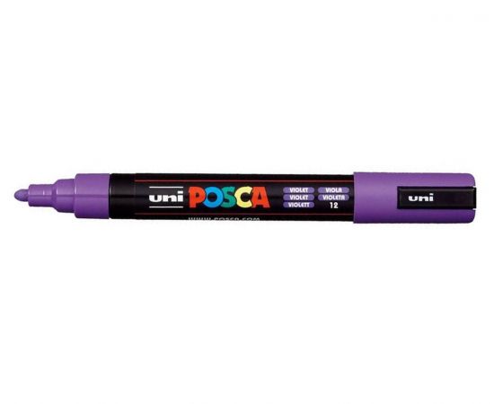 Μαρκαδόρος UNI Posca PC-5M Βιολετί Uni-ball | Γραφική Ύλη στο MarkCenter