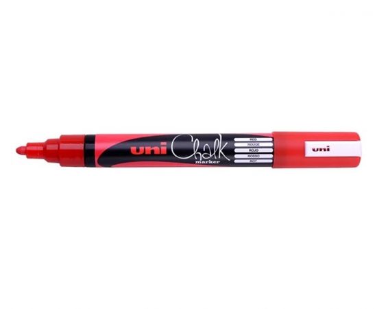 Μαρκαδόρος Κιμωλίας Uni PWE-5M 2.5mm Κόκκινο Uni-ball | Γραφική Ύλη στο MarkCenter