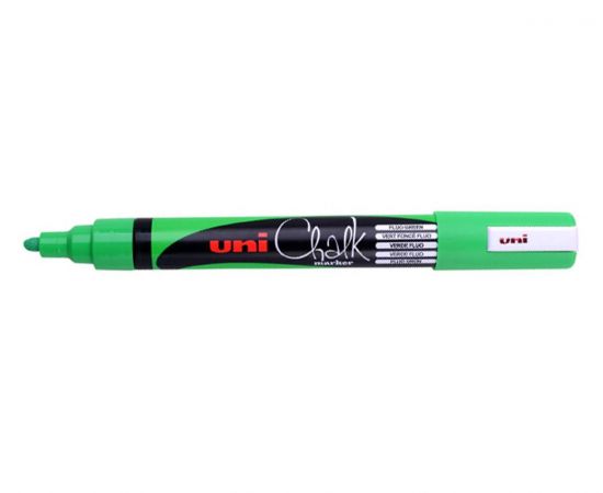 Μαρκαδόρος Κιμωλίας Uni PWE-5M 2.5mm Λαχανί Uni-ball | Γραφική Ύλη στο MarkCenter