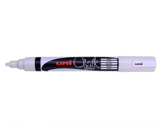 Μαρκαδόρος Κιμωλίας Uni PWE-5M 2.5mm Λευκό Uni-ball | Γραφική Ύλη στο MarkCenter