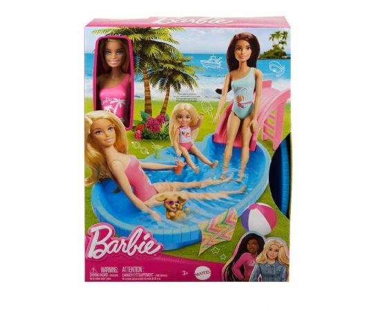 Barbie Κούκλα με Εξωτική Πισίνα και Αξεσουάρ Mattel | Παιχνίδια για Κορίτσια στο MarkCenter