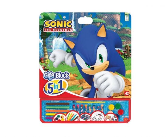 Giga Block Σετ Ζωγραφικής Sonic the Hedgehog AS Company | Παιχνίδια για Αγόρια στο MarkCenter
