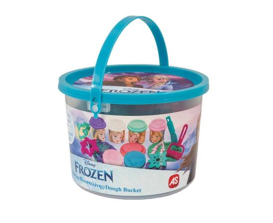 Κουβαδάκι με 4 βαζάκια πλαστελίνης Frozen AS Company | Παιχνίδια για Κορίτσια στο MarkCenter