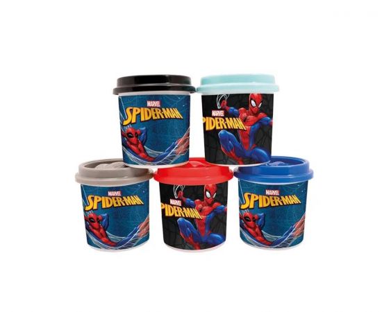 Πλαστελίνη Spiderman Βαζάκι 5τμχ x 114gr AS Company | Παιχνίδια για Αγόρια στο MarkCenter