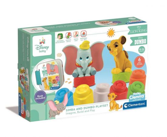 Σετ παιχνιδιού Soft Clummy Simpa & Dumbo Clementoni | Παιχνίδια στο MarkCenter
