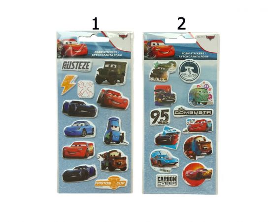 Αφρώδη Αυτοκόλλητα Cars GIM | Διάφορα Είδη στο MarkCenter