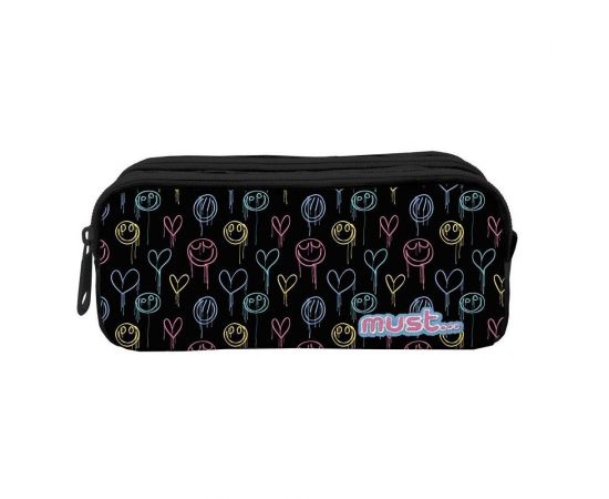 Κασετίνα Must Βαρελάκι με 2 θήκες Energy Melted Heart Must Team | Σχολικές Τσάντες - Κασετίνες στο MarkCenter