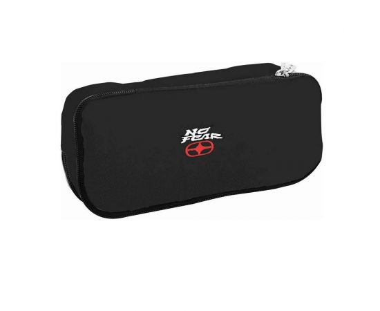 Κασετίνα με 2 θήκες  No Fear Μαύρο GIM | Σχολικές Τσάντες - Κασετίνες στο MarkCenter