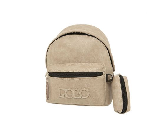 Τσάντα Πλάτης Polo Mini Gecko Μπεζ Polo | Σχολικές Τσάντες - Κασετίνες στο MarkCenter