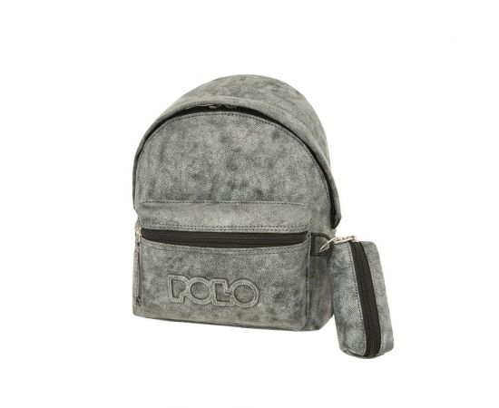 Τσάντα Πλάτης Polo Mini Gecko Γκρι Polo | Σχολικές Τσάντες - Κασετίνες στο MarkCenter