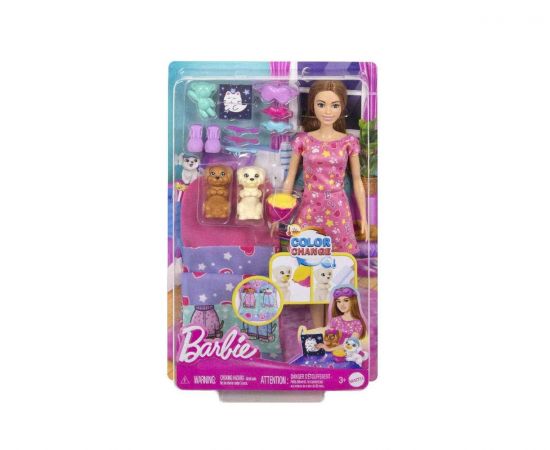 Barbie Sleepover Party με Κούκλα & Κουταβάκια | HXN01 Mattel | Παιχνίδια για Κορίτσια στο MarkCenter