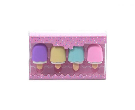 Γόμες Yolo Σετ 4 Τεμαχίων Ice Cream Yolo | Γραφική Ύλη στο MarkCenter