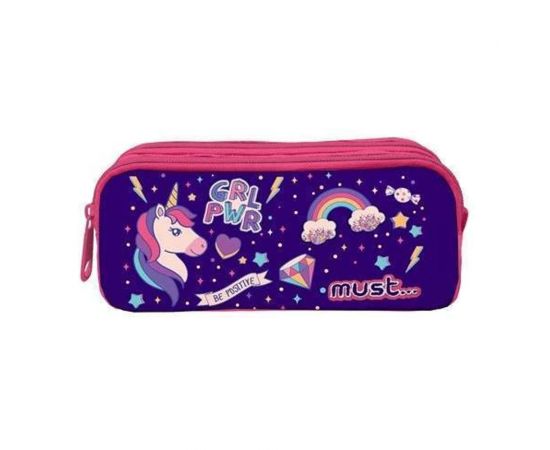Κασετίνα Must Βαρελάκι με 2 θήκες Energy Be Positive Must Team | Σχολικές Τσάντες - Κασετίνες στο MarkCenter