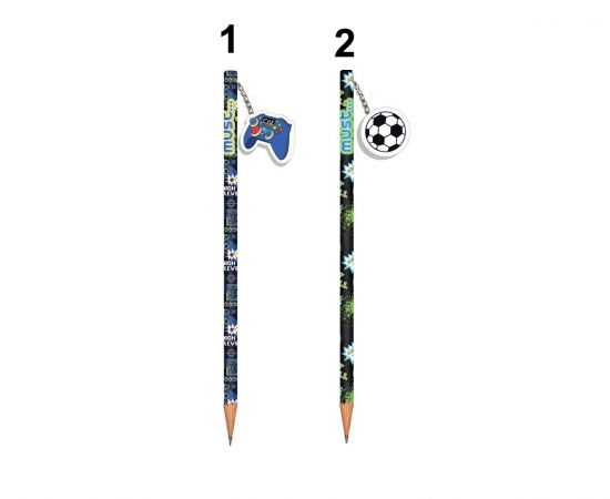 Μολύβι με Γόμα Must Football - Press Start Must Team | Γραφική Ύλη στο MarkCenter