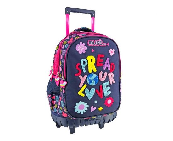 Τσάντα Τρόλευ Δημοτικού Must Spread Your Love Must Team | Σχολικές Τσάντες - Κασετίνες στο MarkCenter