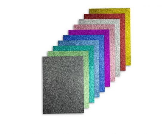 Χαρτόνια Glitter 25x35 10τμχ Kangaro | Είδη Χειροτεχνίας στο MarkCenter