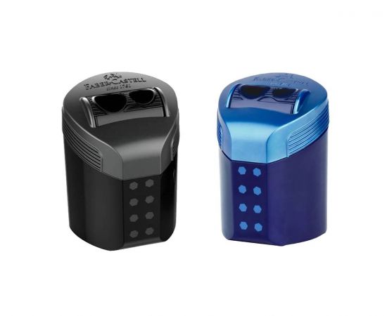 Ξύστρα Faber Castell Διπλή Roll-On  2 Χρώματα Faber castell  | Γραφική Ύλη στο MarkCenter