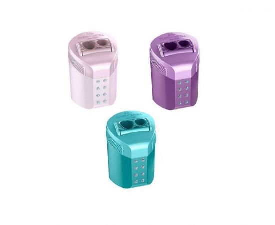 Ξύστρα Faber Castell Διπλή Roll-On Sparkle 3 Χρώματα Faber castell  | Γραφική Ύλη στο MarkCenter