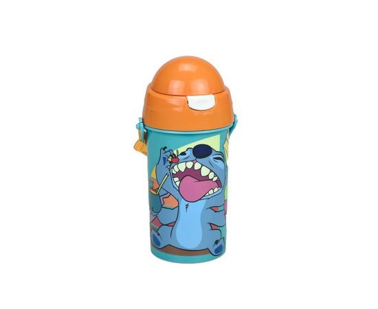 Παγούρι Πλαστικό Με Καπάκι Gim Lilo And Stitch 500Ml GIM | Παγουράκια - Δοχεία Φαγητού στο MarkCenter
