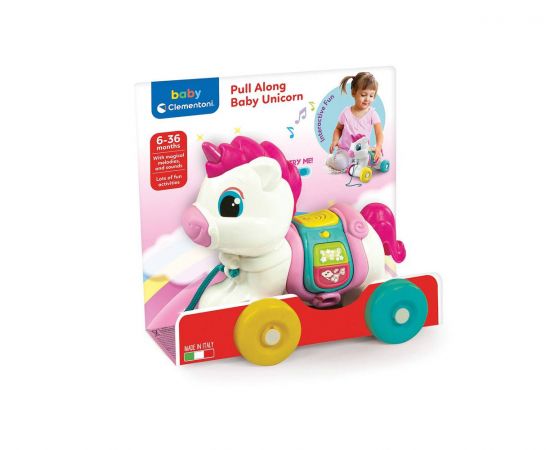 Baby Clementoni Βρεφικό Παιχνίδι Συρόμενο Μονόκερος Clementoni | Παιχνίδια στο MarkCenter