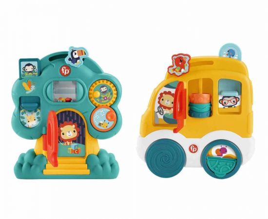 Fisher-Price Animal Friends Discovery Αυτοκινητάκι / Δεντράκι - 2 Σχέδια | HXK32 Fisher Price | Παιχνίδια στο MarkCenter