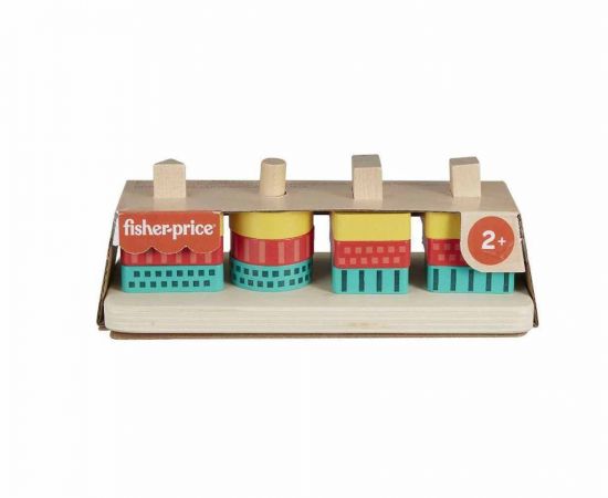 Fisher-Price Ξύλινα Σχήματα Ταξινόμησης | HXV05 Fisher Price | Παιχνίδια στο MarkCenter