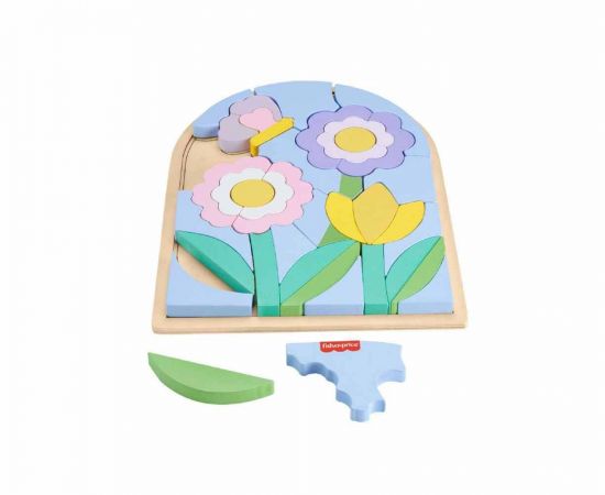 Fisher-Price Ξύλινο Παζλ Λουλούδια 38 Κομμάτια | HXT97 Fisher Price | Παιχνίδια στο MarkCenter