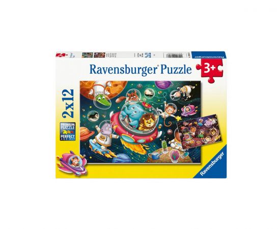 Πάζλ 2x12τεμ Διάστημα Ravensburger | Πάζλ στο MarkCenter