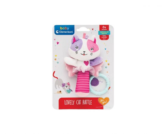 Baby Clementoni For You Κουδουνίστρα Μαλακή Γατούλα Clementoni | Παιχνίδια στο MarkCenter