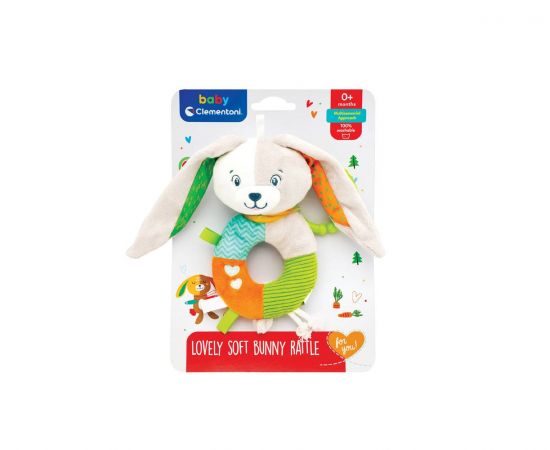 Baby Clementoni For You Κουδουνίστρα Μαλακό Λαγουδάκι Clementoni | Παιχνίδια στο MarkCenter