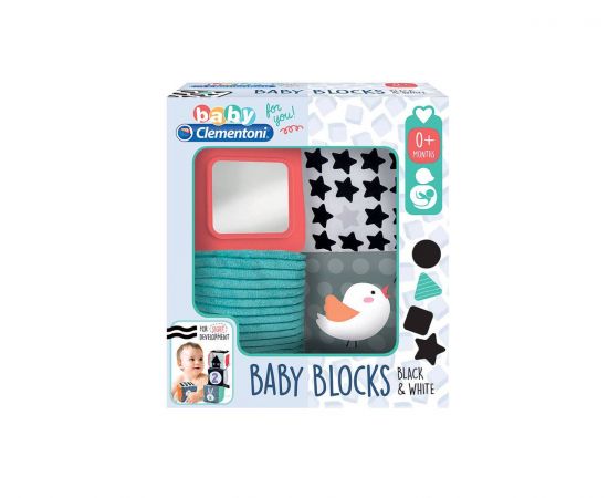 Baby Clementoni For You Μαλακοί Κύβοι Λευκό Και Μαύρο Clementoni | Παιχνίδια στο MarkCenter