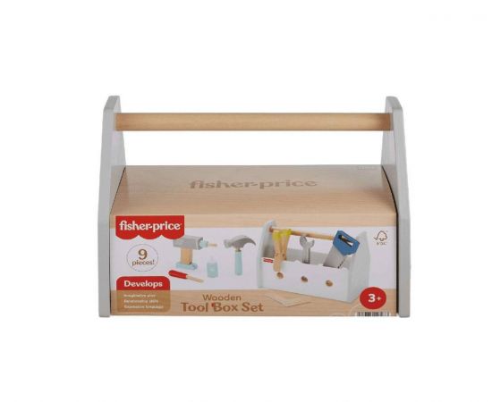 Fisher-Price Ξύλινη Εργαλειοθήκη με Εργαλεία | HYG50 Fisher Price | Παιχνίδια στο MarkCenter