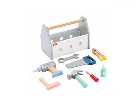 Fisher-Price Ξύλινη Εργαλειοθήκη με Εργαλεία | HYG50 Fisher Price | Παιχνίδια στο MarkCenter