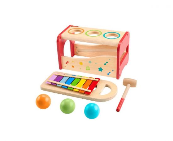 Fisher-Price Ξύλινο Μουσικό Ξυλόφωνο Πάγκος | HXT88 Fisher Price | Παιχνίδια στο MarkCenter